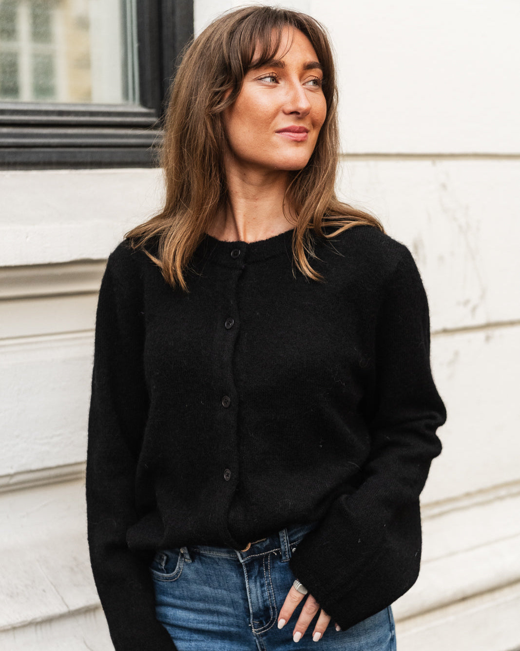 SLFLULU Knit Cardigan - Black